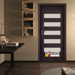 Интериорна врата Gradde серия Aaven Glas Орех Рибейра