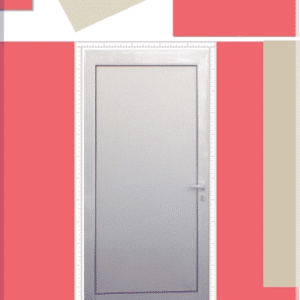 Алуминиева врата бяла